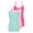 Aqua,pink,neon Pink, variant on ACTIVE UNIFORMS Women's Camisole Cotton Stretch Undershirt with Adjustable Strap Tank Top Multi-Pack of 3 (White, X-Small)
