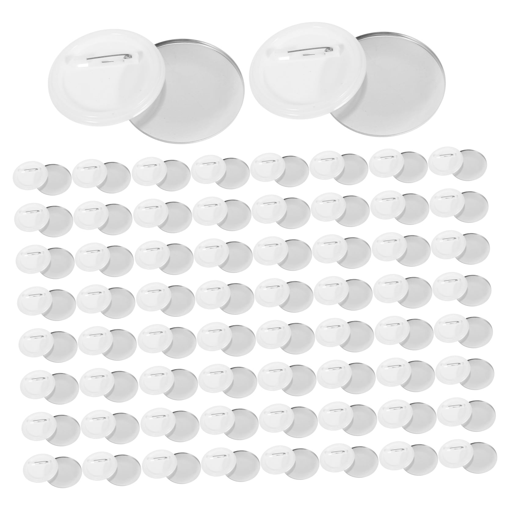 SEWOART 200Sets Metal Pin Badge Making Supplies Kit with Tinplate Shells Assorted Colors for Craft Projects