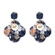 thumbnail image 1 of Pendientes de trébol de cuatro hojas con diamantes de nueva moda, colgante de oreja para joyería de mujer (azul), 1 of 2