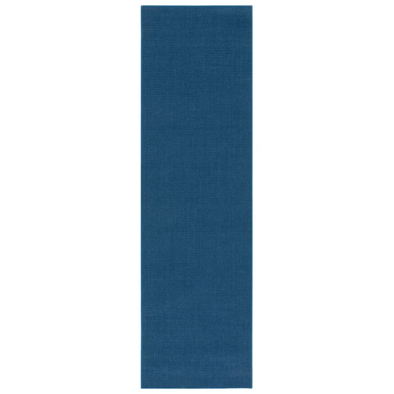 SAFAVIEH Martha Stewart Maximillian Solid Runner Rug, Blue, 2'3" x 8'