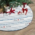 thumbnail image 3 of FMSHPON Doodle Print Xmas Christmas Tree Skirt Stand Mat for Holiday Party Decoration Indoor Outdoor 36 inches, 3 of 3