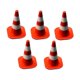 thumbnail image 1 of 5 piezas 1/64 modelo de cono de tráfico micro estacionamiento escena decoración resina foto accesorios rojo, 1 of 9