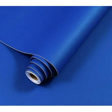 15.7" x 118" Contact Paper Blue Peel and Stick Wallpaper Removable Self-Adhesive Thickening Waterproof Vinyl for Countertops Bathroom Kitchen Cabinet