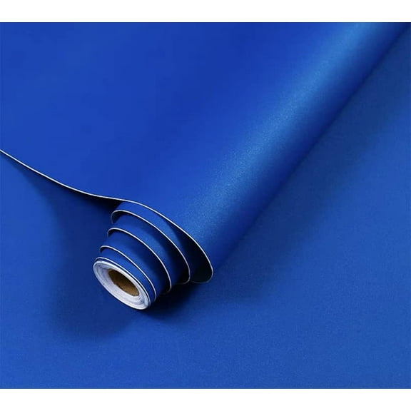 15.7" x 118" Contact Paper Blue Peel and Stick Wallpaper Removable Self-Adhesive Thickening Waterproof Vinyl for Countertops Bathroom Kitchen Cabinet