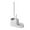 White, variant on Hgallory Household Toilet Brush and Holder Set for Bathroom, Floor Standing Toilet Brush Cleaner No Dead Corner with 2-Hole Base & Long Handle, Compact Cleaning Tools, 1PC, Beige, 16.9"x12"x3.5"