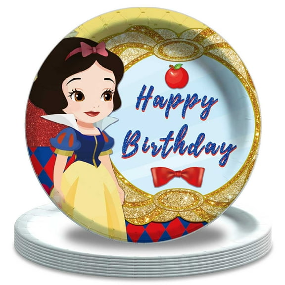 Princess Paper Plates Birthday Decorations Party Supplies Tableware Disposable Dinnerware