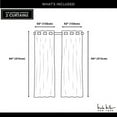 thumbnail image 6 of Nicole Miller New York Sawyer Cotton Blend Grommet Top Light Filtering Curtain Panels, 52"x84", Brick Red, Set of 2, 6 of 7