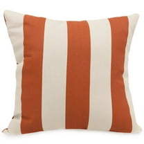 Majestic Home Goods Pillow 20x20 Vertical Stripe Burnt Orange