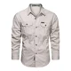 thumbnail image 1 of Camisa Cargo Militar Con Botones De Manga Larga For Hombre, 1 of 8