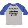 thumbnail image 3 of Inktastic Albany New York Skyline Someone Loves Me Boys or Girls Toddler T-Shirt, 3 of 5