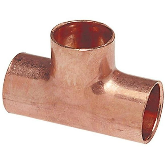 Nibco 611RR13434 1 x 34 x 34 in. Wrot Brass Reducing Coupling Tee