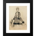 thumbnail image 2 of Marie Félix Hippolyte-Lucas 19x24 Black Modern Framed Museum Art Print Titled - A&nbsp; Portrait of Sarah Bernhardt, 2 of 5