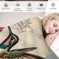 thumbnail image 6 of Super Soft Flannel Fleece Throw Blanket With Hummingbird Be Still And Know That I Am God Great for Sofas, Couches, Beds, Camping, and Travel, The Whole Room Feels Soft and Cozy 50"x60", 6 of 6
