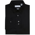 thumbnail image 5 of Calvin Klein Boys' Long Sleeve Sateen Dress Shirt, Style with Buttoned Cuffs & Shirttail Hem 20 Black, 5 of 6