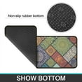 thumbnail image 6 of Multicolor Ethnic Geometric Patchwork Pattern Kitchen Rugs Sets Of 2,Anti Fatigue Kitchen Mat Rugs Non Slip Washable,Decorative Kitchen Floor Mats for Kitchen,Sink,Laundry,17"X30"+17"X47", 6 of 7