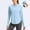 Sun Protection-A096Light Blue, variant on LEKWK Sun Shirts for Women Long Sleeve UV Protection Crew Neck Quick-Dry Cooling Shirts Slim Fit Athletic Workout Sun Shirt Running Hiking Outdoor