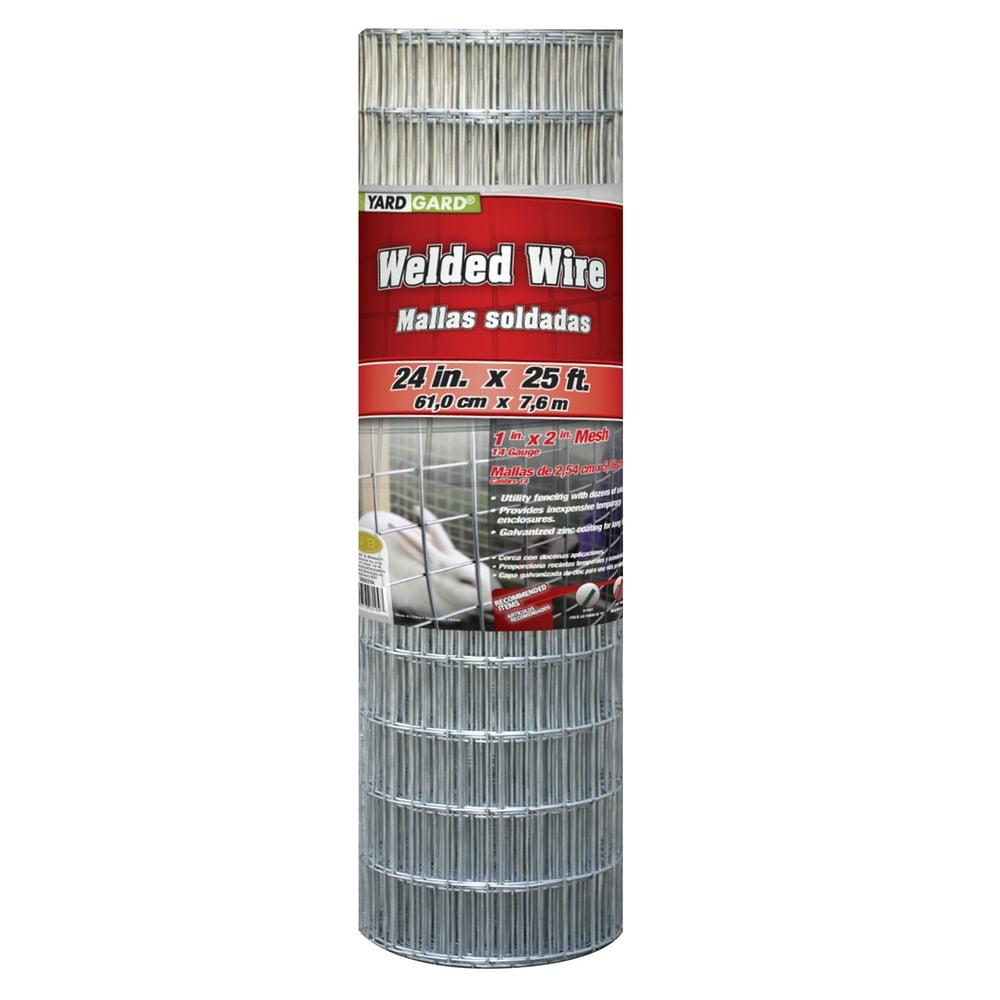 YARDGARD 1 Inch by 2 Inch Mesh, 24 Inch by 25 Foot 14 Gauge Galvanized
