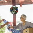 thumbnail image 6 of Chmadoxn Fourth of July Decorations Independence Day Simulation Wreath Door Decoration Withleaf Pendant, 6 of 9