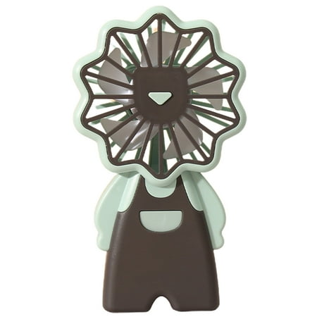 

cdar Portable Fan Electric Rechargeable ABS Outdoor Indoor USB Mini Fan with LED Light for Travel Portable Fan