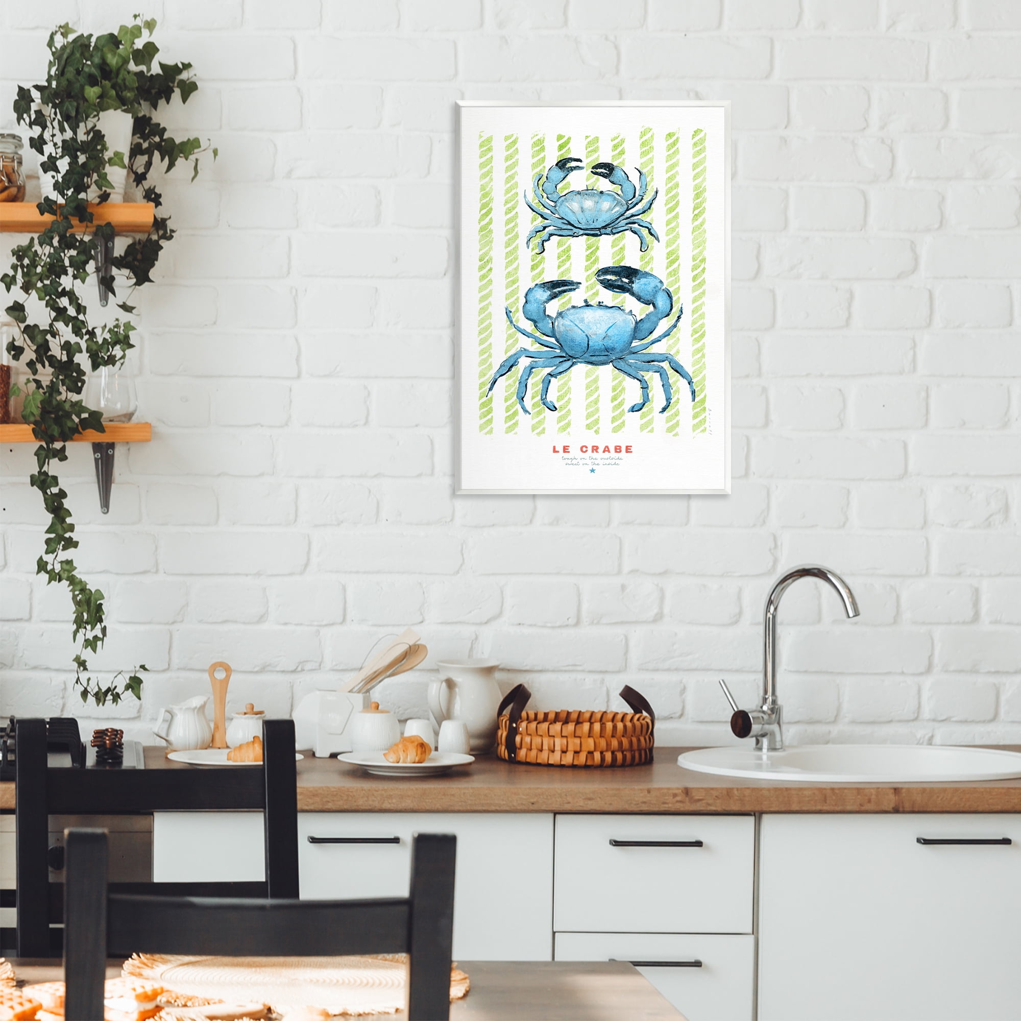 Stupell Industries Modern Bistro Crabs Wall Plaque Art, design by Chad Barrett