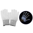 thumbnail image 3 of Guantes con luces intermitentes Decoraciones Suministros para fiestas Guantes resplandeciente para Guantes intermitentes para discotecas Blanco XL Baoblaze Guantes iluminados, 3 of 8