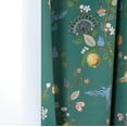 thumbnail image 4 of JJCOITR Sage Green Vintage Curtains Drapes Grommet Luxury Whimsical Floral Lemon Hummingbird Mid Century Colorful Blackout Drapes for Living Room Bedroom,1 Panels, 52"x84", 4 of 9