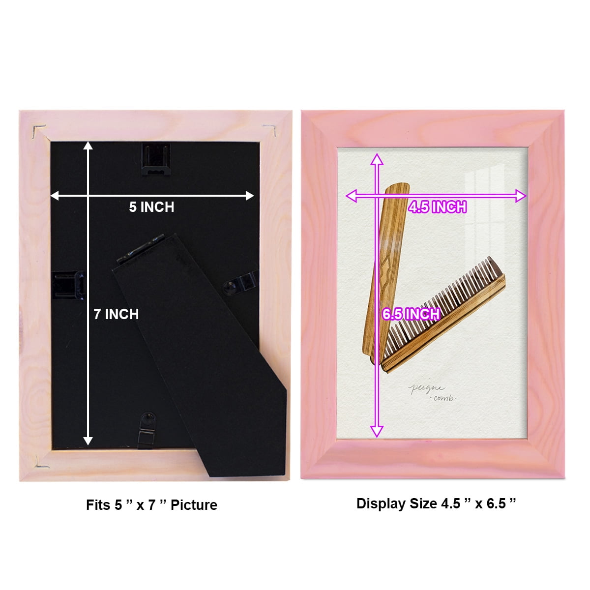 Gilded Toiletries IV - Framed Print w/glass - Sunset Pink