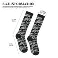 thumbnail image 2 of Lsque Horse Silhouette Pattern Sport Compression Socks for Men & Women 15-20 mmHg Knee High Nurse Pregnant Running Medical and Travel Athletic, 2 of 6