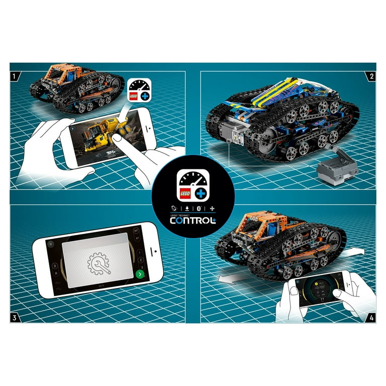 LEGO Technic App-Controlled Transformation Vehicle 42140, Off Road Remote  Control Car, Building Car Kit that Flips, 2in1 RC Truck and Race Car Toy,  Great Gift for Boys, Girls, Kids Who Love RC