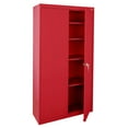 thumbnail image 2 of Sandusky Nystead 20-Gauge Welded Steel Garage Storage Cabinet, Red, 2 of 6