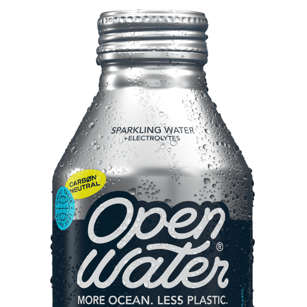 Open Water | Sparkling Bottled Water with Electrolytes in 16-oz Aluminum Bottles (3 Cases, 36 bottles TOTAL) | BPA-Free and Eco Friendly