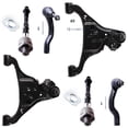 thumbnail image 4 of ECCPP Lower Control Arm and Ball Joint Inner Tie Rod End Outer Tie Rod End fit for Nissan Frontier for Nissan Pathfinder for Nissan for Xterra 6pcs, 4 of 6