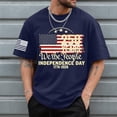 thumbnail image 2 of Rotm Usa Flag Shirt Men's Independence Day Graphic T-Shirts Summer Sun Printed 2026 Casual Short Sleeve Shirt Dark Blue,XL, 2 of 5