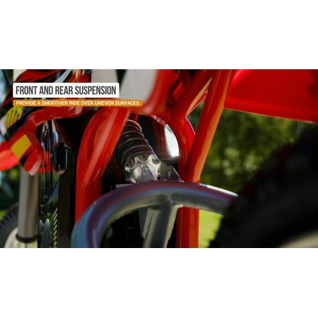 Razor - Dirt Rocket High-Torque Electric Motorcycle Dirt Bike - Red