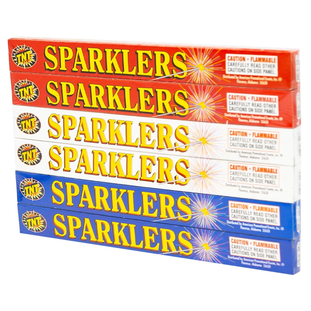 (2 pack) TNT Fireworks Gold Hand Held Sparklers, Outdoor Party