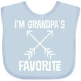 thumbnail image 3 of Inktastic Grandpas Favorite Grandson Gift Boys or Girls Baby Bib, 3 of 4
