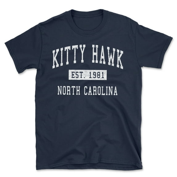 Kitty Hawk North Carolina Classic Established Men's Cotton T-Shirt