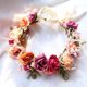 thumbnail image 2 of longrunhome - Juego de 2 diademas de flores con cinta para el pelo para boda Blanco Púrpura 2 jinwen Diadema de flores, 2 of 7