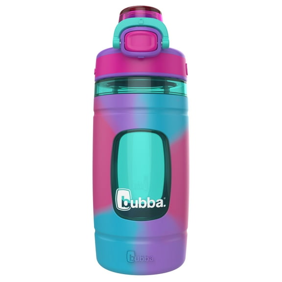 bubba Flo Kids 16 oz Plastic Water Bottle Tumbler, in Purple