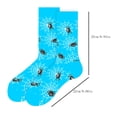 thumbnail image 2 of Textilo Halloween Printed Knee High Socks Crew Athletic Novelty Socks Cozy Casual Socks for Womens Mens, 2 of 3
