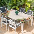 thumbnail image 2 of Spring Flowers Table Cloths for 6 Foot Rectangle Tables, Botanical Blossom Floral Pot Plants Patio Waterproof Elastic Fitted Tablecloths, Washable Rectangular Table Cover for Camping, 2 of 8