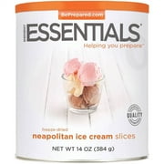 Emergency Essentials Food Freeze-Dried Neapolitan Ice Cream Slices, 14 oz