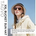 thumbnail image 6 of Vetpw Fishing Hat, Fishing Hat Large Bucket Hat Cotton Reversible Sun Hat Summer Hat Bucket Hat for Men and Women, XL, 6 of 7