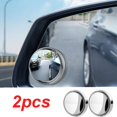 thumbnail image 2 of Espejo retrovisor con ventosa para coche, espejo auxiliar de punto ciego de 360 °, marco redondo ajustable, convexo, gran angular, 2 piezas, 2 of 4