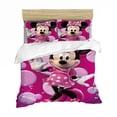 thumbnail image 1 of Cartoon Bedding Set Mickey Minnie Duvet Cover Queen King Size White Soft Home Textile Student Child Couple Bed Set, 1 of 5