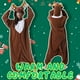 thumbnail image 3 of Pijama Beauty Shine, unisex, para adulto, diseño de reno, color café, 3 of 7