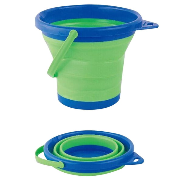 Collapsible Beach Pail Sand Buket,Collapsible Buckets Multi Use For Garden Beach, Camping Gear 