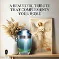 thumbnail image 4 of Ample Crimination URN Without Engraving | Large 10.5" Elegant Memorial Urn for Ashes with Meena Floral Design & Engraving Option ACU093, 4 of 8