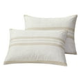 thumbnail image 3 of Beco Home Pom Pom Stripe 3 Piece Comforter Set 3 Piece - King, 3 of 5