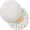 White, variant on 2PC 16in Round Bar Stool Cover Watedrproof Faux Leather Stool Slipcover Anti-Slip Round Seat Cover Coffee